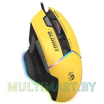 Игровая мышь A4Tech Bloody W95 Max Sports (желтый) картинка 2